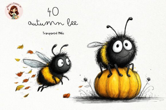 Autumn Bee PNG Clipart: A Practical Resource for Seasonal Design