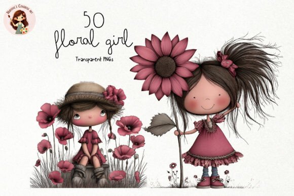 Floral Girl PNG Clipart Set: A Creative Guide