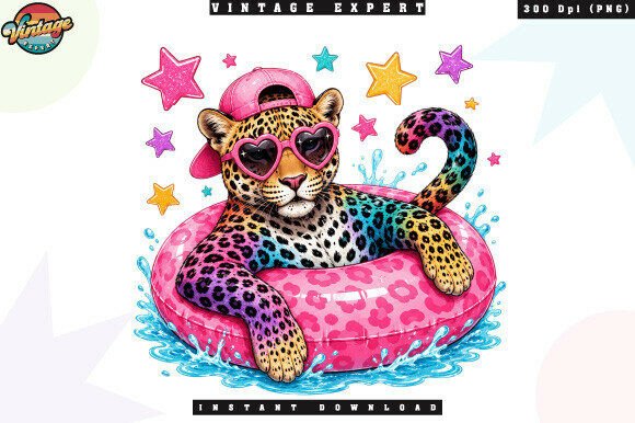 Summer Leopard Sunglasses PNG: Elevating Digital Design with Playful Aesthetics