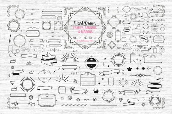 Unlocking Creative Potential: A Guide to Hand-Drawn SVG Frames, Banners, and Ribbons