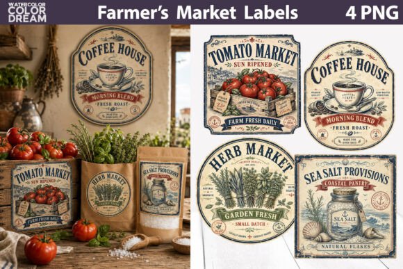 Vintage Pantry Market Labels: Strategic Branding for Artisanal Appeal